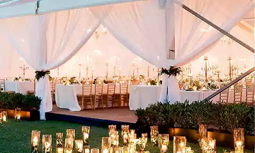 backyard party tent sidewalls