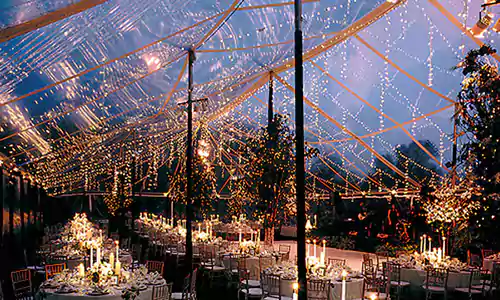backyard transparent party tent