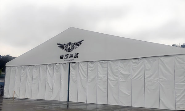 temporary aircraft hangar