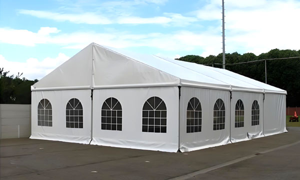 big white tents for weddings