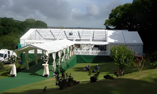 outdoor reception tent