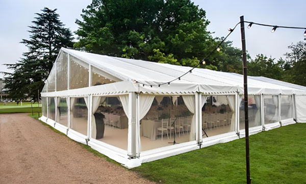 outdoor tent reception
