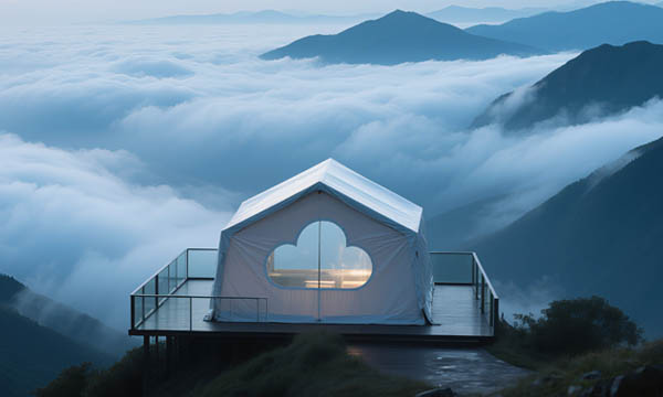 transparent camping tent