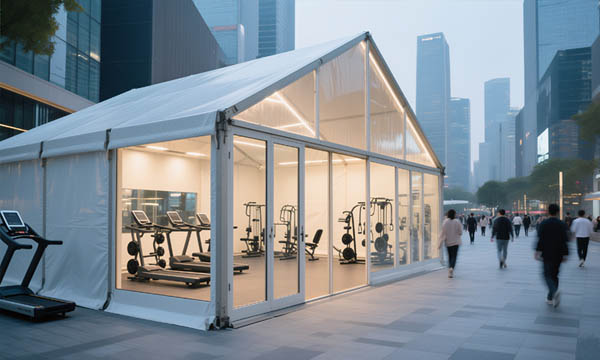 transparent marquee tent