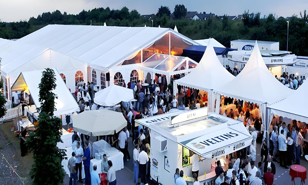 white wedding tent