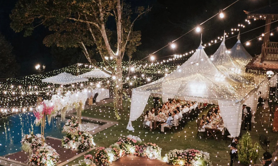 pogoda tent party lights 