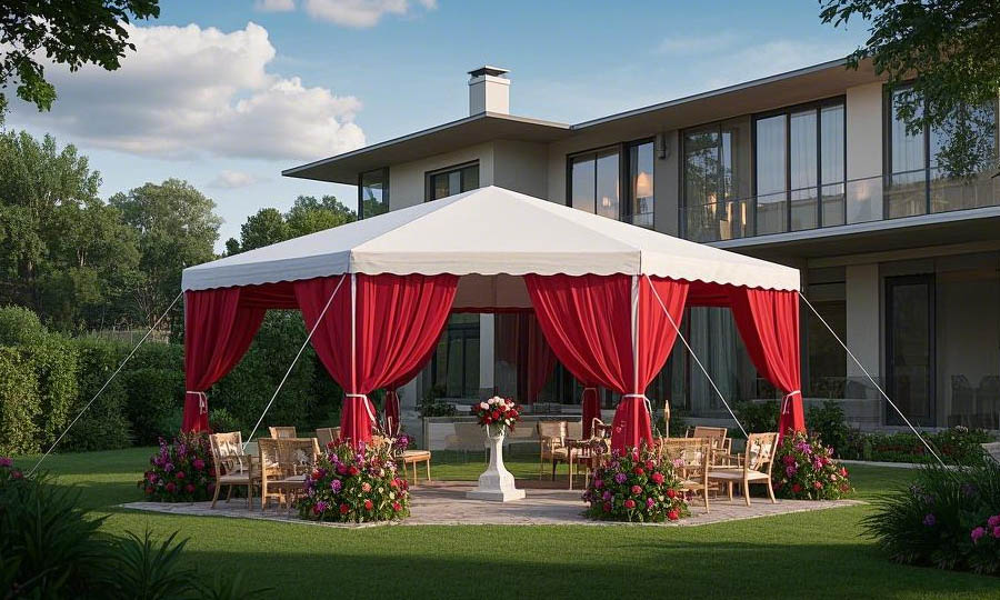 luxury wedding marquee
