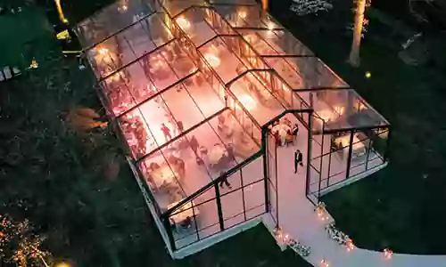 Black Conservatory Tent in Aluminum Alloy for wedding