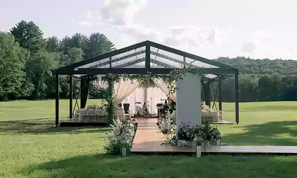 glass tent for wedding