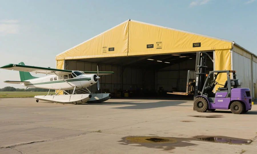 temporary aircraft hangar​