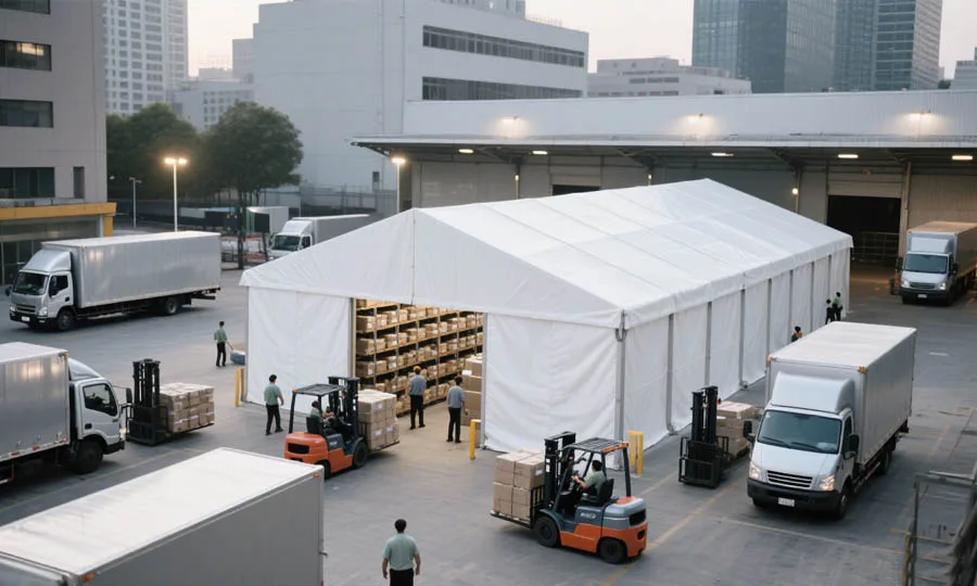 temporary storage shelters