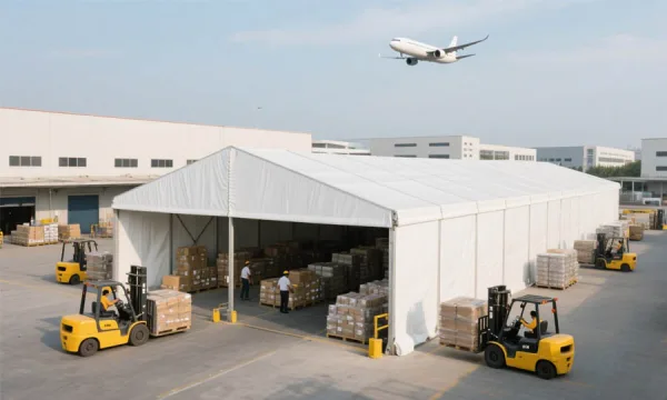 temporary warehouse tent