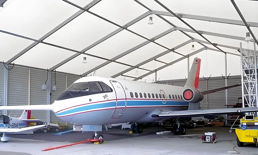 hangar aircraft tents