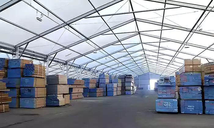 aluminum warehouse tent