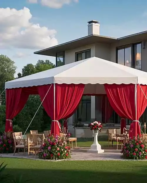 hexagon tent wedding tent