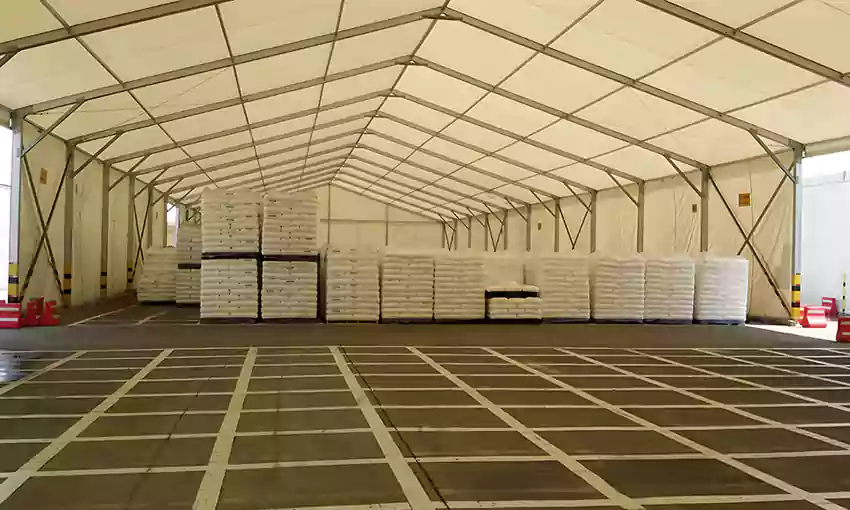 industrial warehouse tent