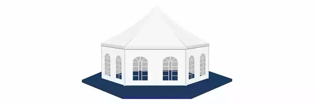 large octagon tent